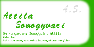 attila somogyvari business card